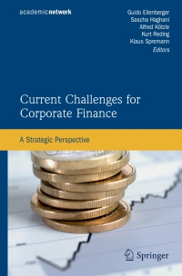 Cover image: Current Challenges for Corporate Finance 1st edition 9783642041129