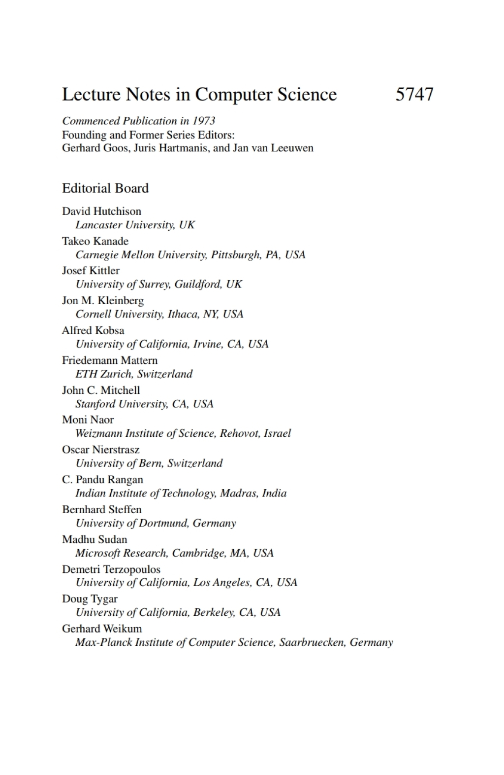 Cryptographic Hardware and Embedded Systems – CHES 2009 11th International Workshop Lausanne, Switzerland, September 6-9, 2009 Proceedings 1st Edition