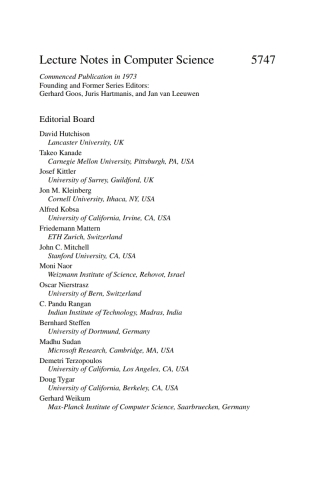 Cover image: Cryptographic Hardware and Embedded Systems - CHES 2009 1st edition 9783642041372
