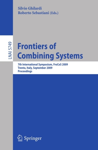 Imagen de portada: Frontiers of Combining Systems 1st edition 9783642042218