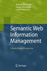 Cover image: Semantic Web Information Management 1st edition 9783642043284