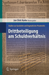 Cover image: Drittbeteiligung am Schuldverhältnis 1st edition 9783642044496