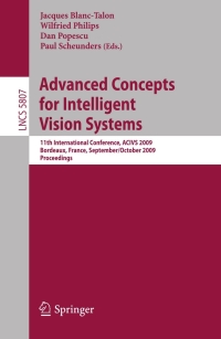 Imagen de portada: Advanced Concepts for Intelligent Vision Systems 1st edition 9783642046971