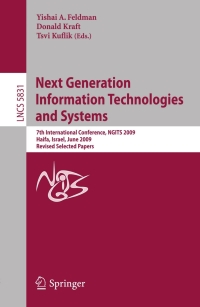 Titelbild: Next Generation Information Technologies and Systems 1st edition 9783642049408