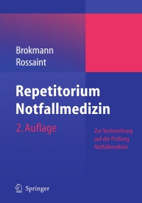 Titelbild: Repetitorium Notfallmedizin 2nd edition 9783642049590