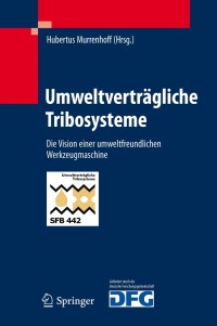 Cover image: Umweltverträgliche Tribosysteme 1st edition 9783642049965