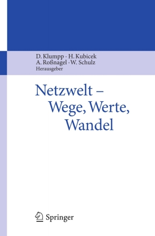 Cover image: Netzwelt - Wege, Werte, Wandel 1st edition 9783642050534