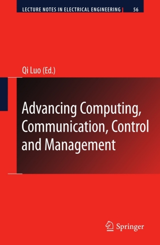 Cover image: Advancing Computing, Communication, Control and Management 9783642051722