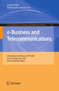 Cover image: e-Business and Telecommunications 1st edition 9783642051975