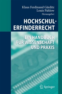 Cover image: Hochschulerfinderrecht 1st edition 9783642053351