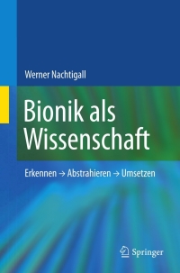 Cover image: Bionik als Wissenschaft 9783642103193