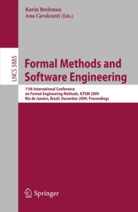 Imagen de portada: Formal Methods and Software Engineering 1st edition 9783642103728