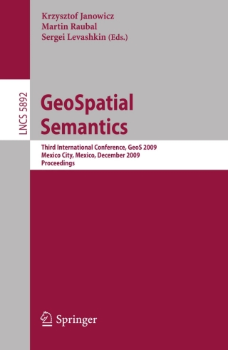 Cover image: GeoSpatial Semantics 1st edition 9783642104350