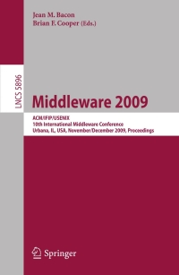 Imagen de portada: Middleware 2009 1st edition 9783642104442