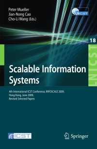 Omslagafbeelding: Scalable Information Systems 1st edition 9783642104848