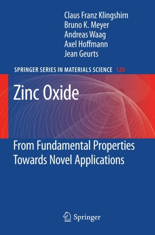 Cover image: Zinc Oxide 9783642105760