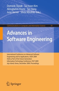Cover image: Advances in Software Engineering 1st edition 9783642106187