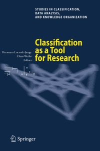 Imagen de portada: Classification as a Tool for Research 9783642107443