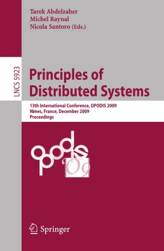 Cover image: Principles of Distributed Systems 1st edition 9783642108761