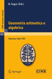 Cover image: Geometria aritmetica e algebrica 1st edition 9783642109256