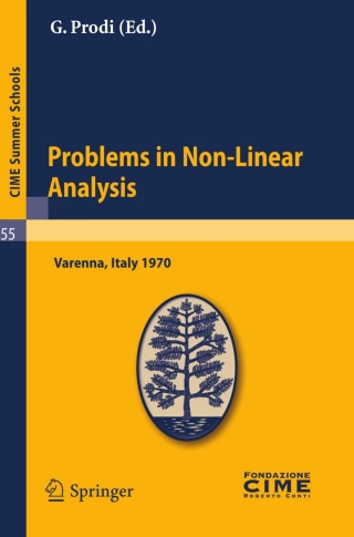 Imagen de portada: Problems in Non-Linear Analysis 1st edition 9783642109966