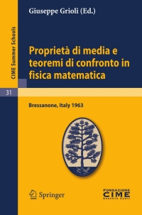 Cover image: Proprietà di media e teoremi di confronto in fisica matematica 1st edition 9783642110177