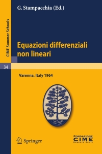 Imagen de portada: Equazioni differenziali non lineari 1st edition 9783642110290