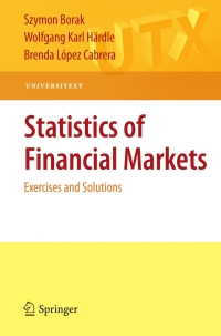 Cover image: Statistics of Financial Markets 9783642111334