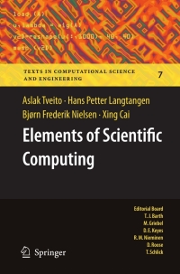 Cover image: Elements of Scientific Computing 9783642112980
