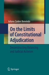 Cover image: On the Limits of Constitutional Adjudication 9783642114335