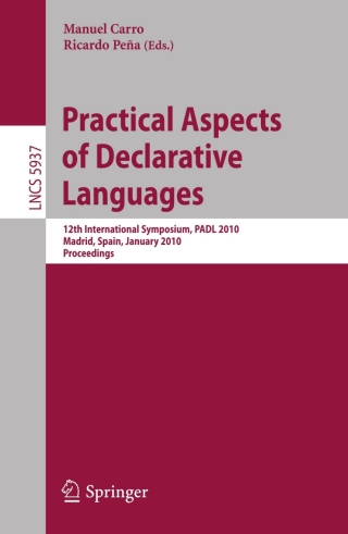 Cover image: Practical Aspects of Declarative Languages 1st edition 9783642115028