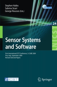 Immagine di copertina: Sensor Systems and Software 1st edition 9783642115271