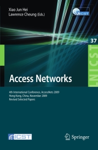 Cover image: Access Networks 1st edition 9783642116636