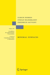 Cover image: Minimal Surfaces 2nd edition 9783642116971