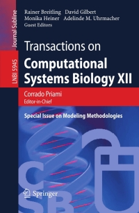 Titelbild: Transactions on Computational Systems Biology XII 1st edition 9783642117114