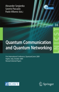 Imagen de portada: Quantum Communication and Quantum Networking 1st edition 9783642117305