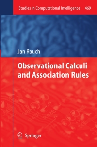 Cover image: Observational Calculi and Association Rules 9783642117367