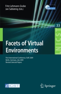 Cover image: Facets of Virtual Environments 1st edition 9783642117428