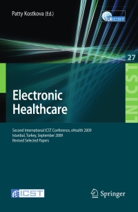 Imagen de portada: Electronic Healthcare 1st edition 9783642117442