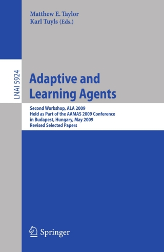 Imagen de portada: Adaptive Learning Agents 1st edition 9783642118135