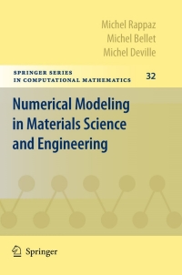 Cover image: Numerical Modeling in Materials Science and Engineering 9783540426769