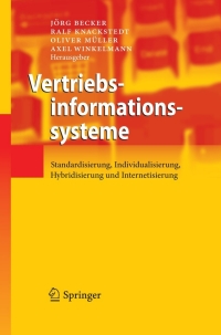 Titelbild: Vertriebsinformationssysteme 1st edition 9783642118586