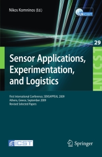 Cover image: Sensor Applications, Experimentation, and Logistics 1st edition 9783642118692
