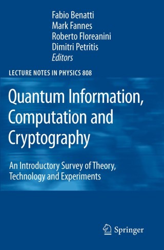 Imagen de portada: Quantum Information, Computation and Cryptography 1st edition 9783642119149