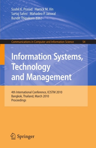 Cover image: Information Systems, Technology and Management 1st edition 9783642120343