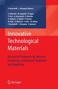 Immagine di copertina: Innovative Technological Materials 1st edition 9783642120589