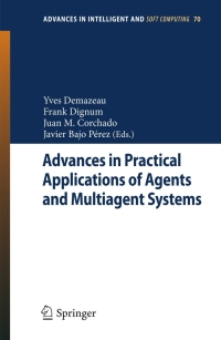 Cover image: Advances in Practical Applications of Agents and Multiagent Systems 1st edition 9783642123832