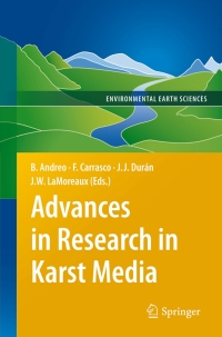 صورة الغلاف: Advances in Research in Karst Media 9783642124853