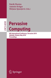 Cover image: Pervasive Computing 1st edition 9783642126536
