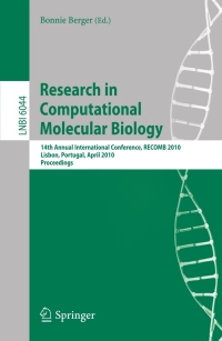 Cover image: Research in Computational Molecular Biology 1st edition 9783642126826